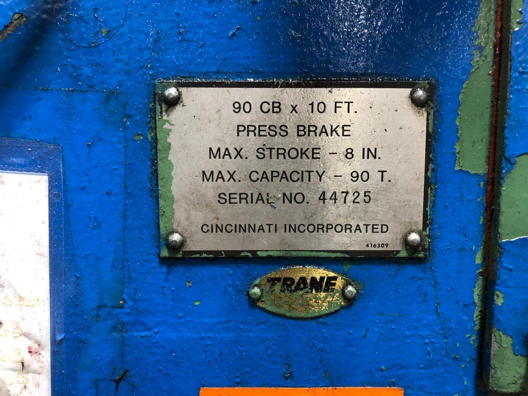 CINCINNATI 90CBX10 Press Brakes | Timco, Inc.