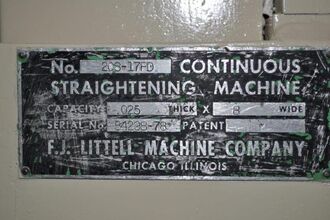1971 LITTELL 8" X .025" STRAIGHTENER Coil Straighteners | Timco, Inc. (7)
