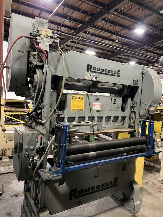 ROUSSELLE 60 TON SSDC Presses, Straight Side, Double Crank (Single Action) | Timco, Inc.